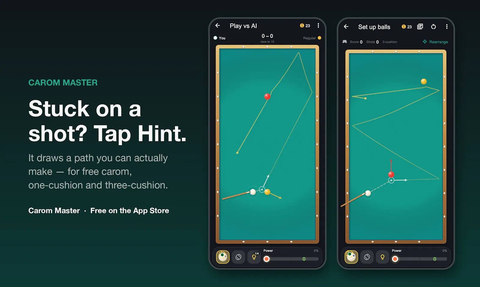 Carom Master: Billiards screenshot 2