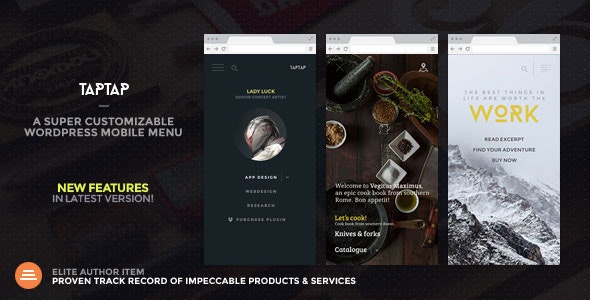 A SUPER CUSTOMIZABLE WORDPRESS MOBILE MENU