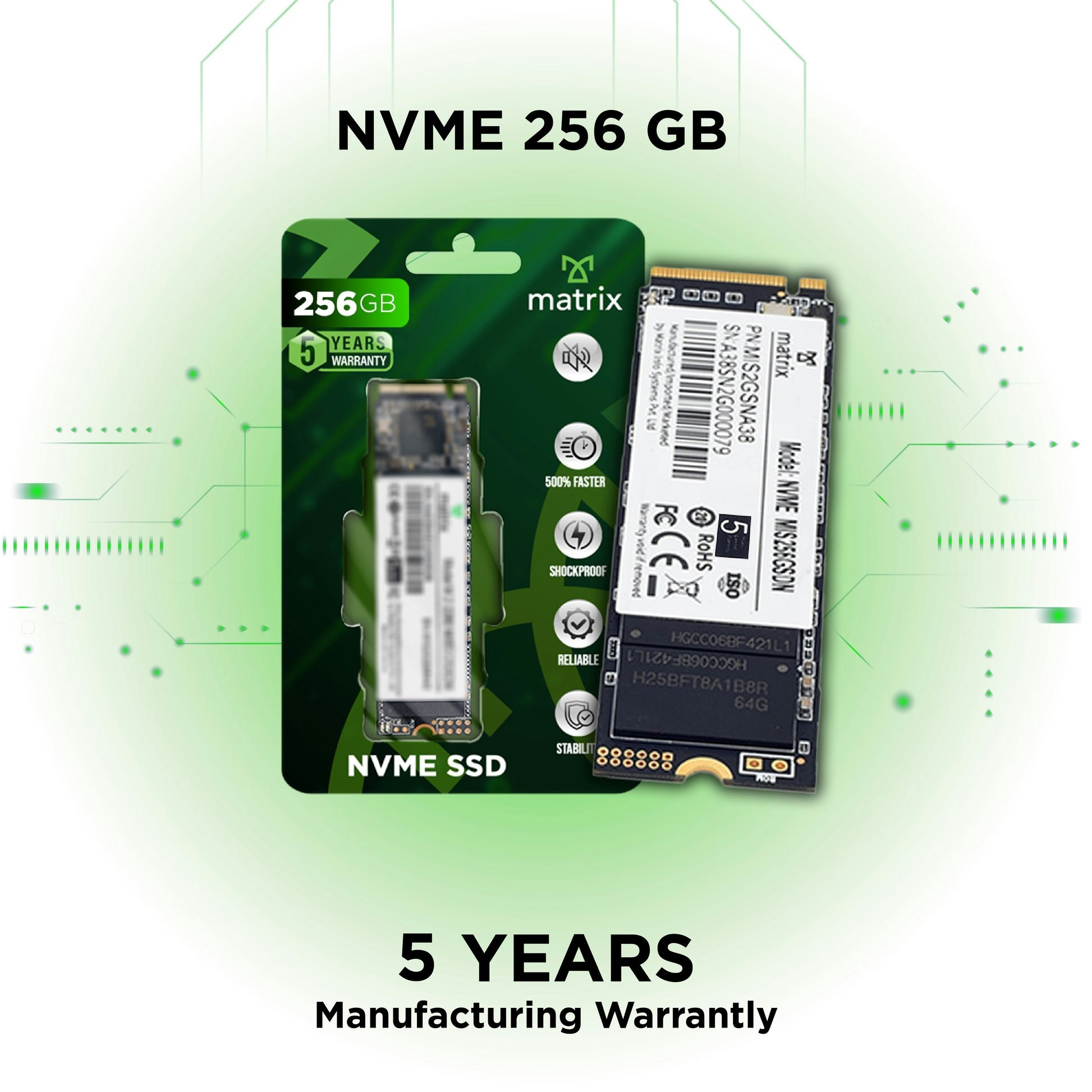 Matrix NVME SSD 256gb logo