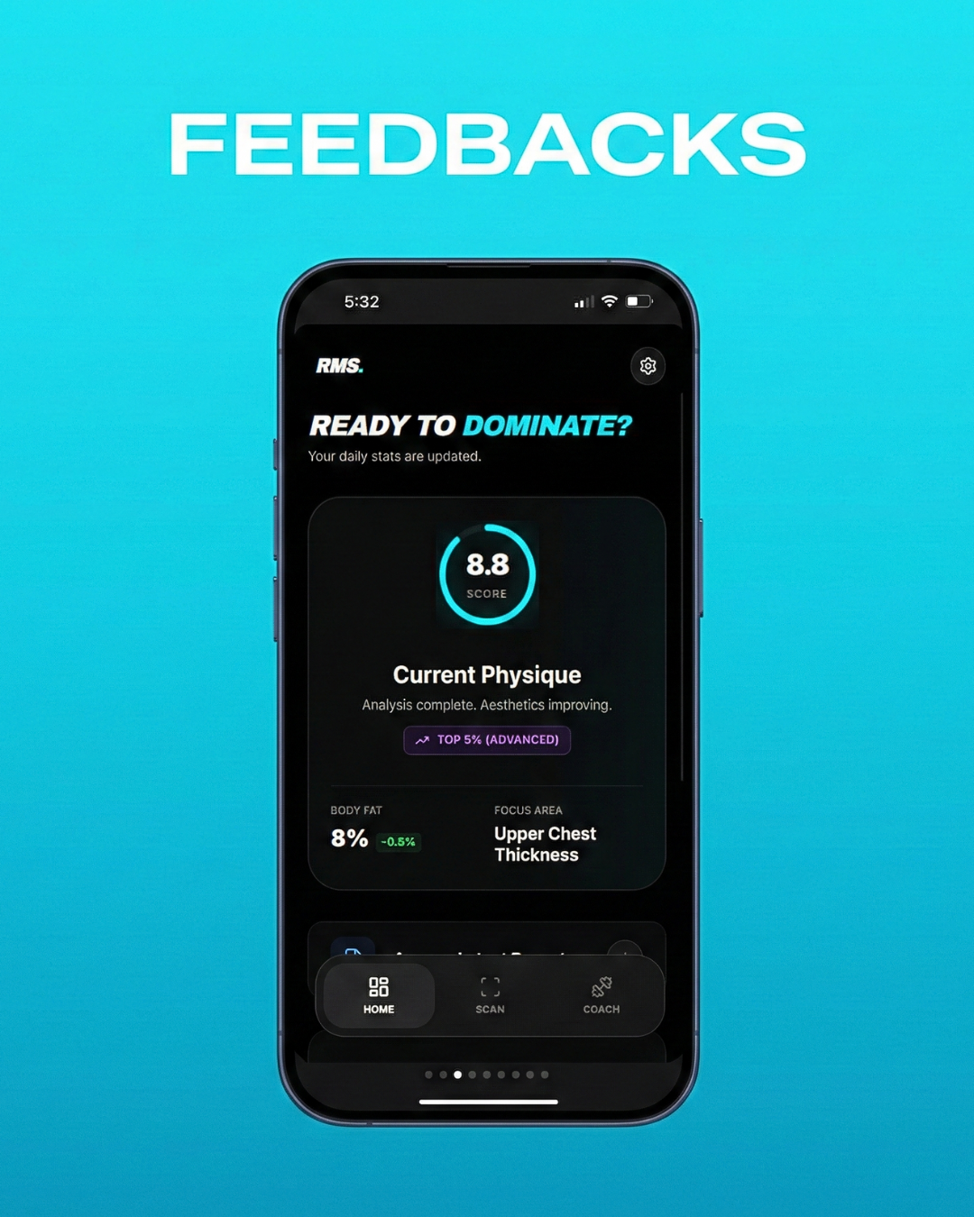 Rate My Shape - Screenshot 2 showing product features and functionality