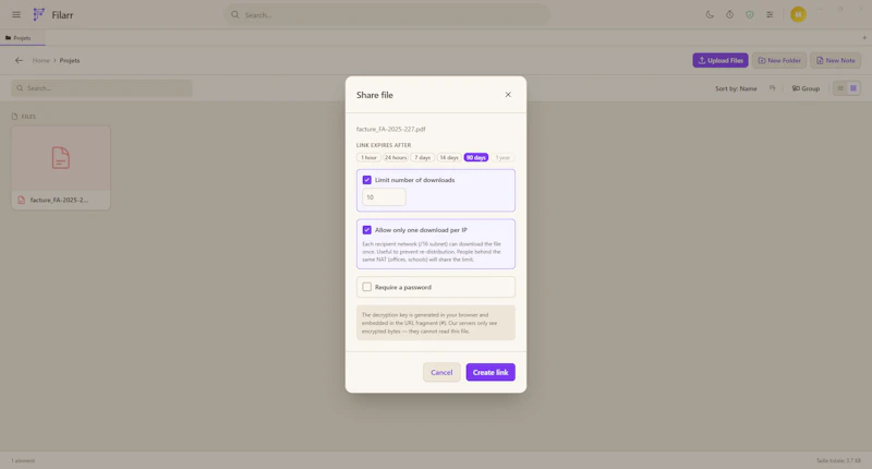Filarr — Encrypted Workspace screenshot 5
