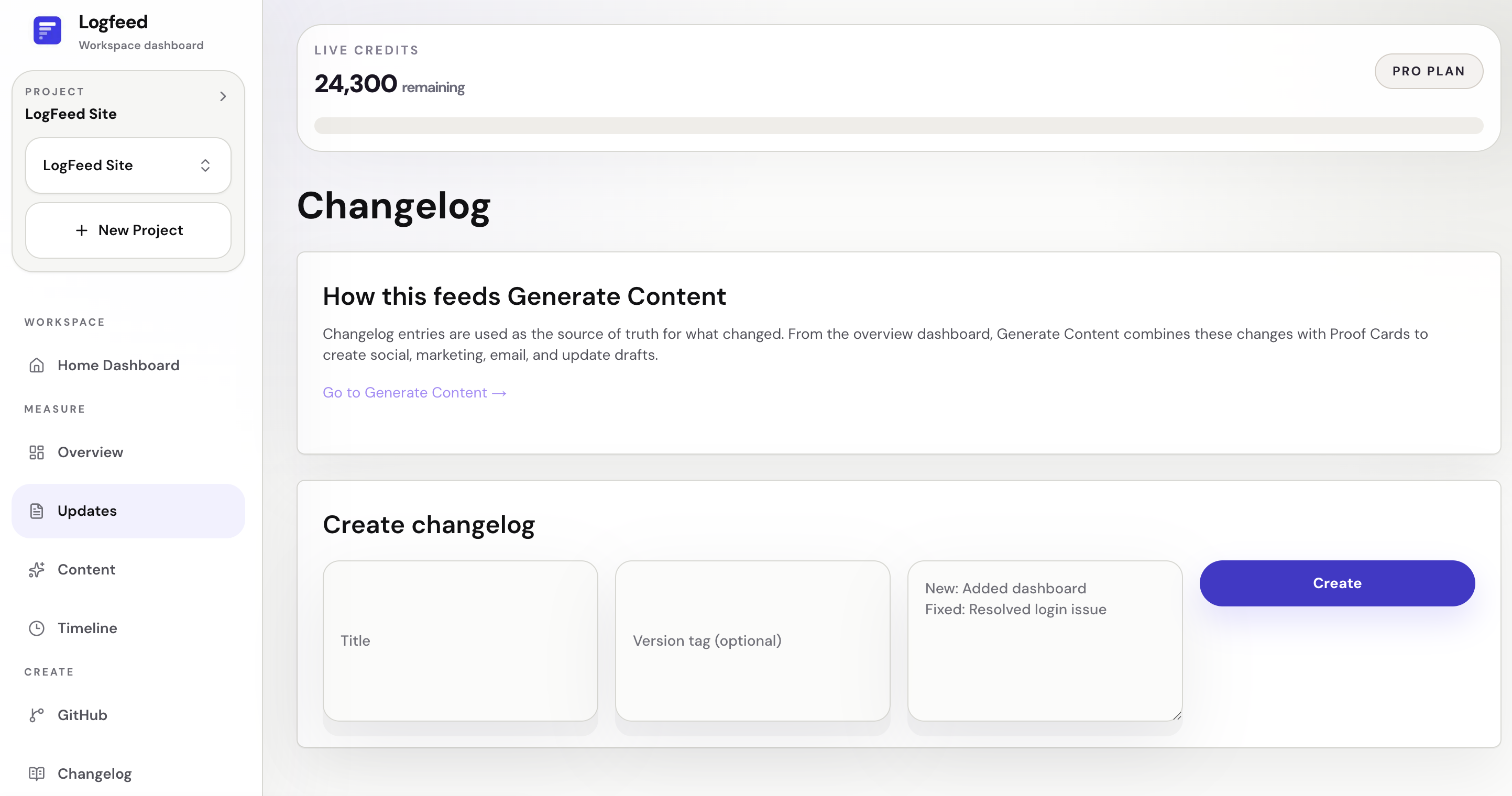 Logfeed gallery image