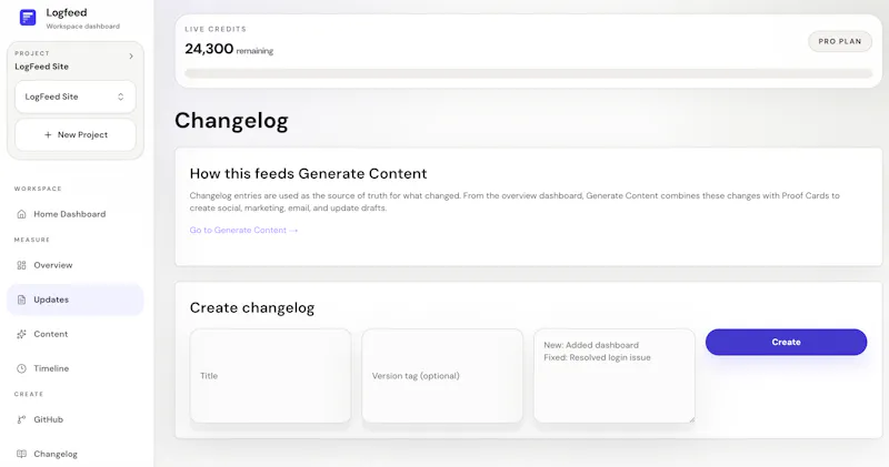 Logfeed screenshot 10