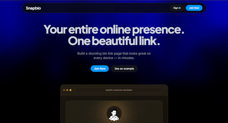 Snapbio screenshot 2