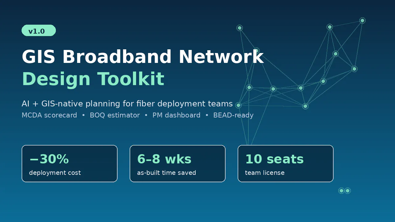 GIS Broadband Network Design Tool gallery image
