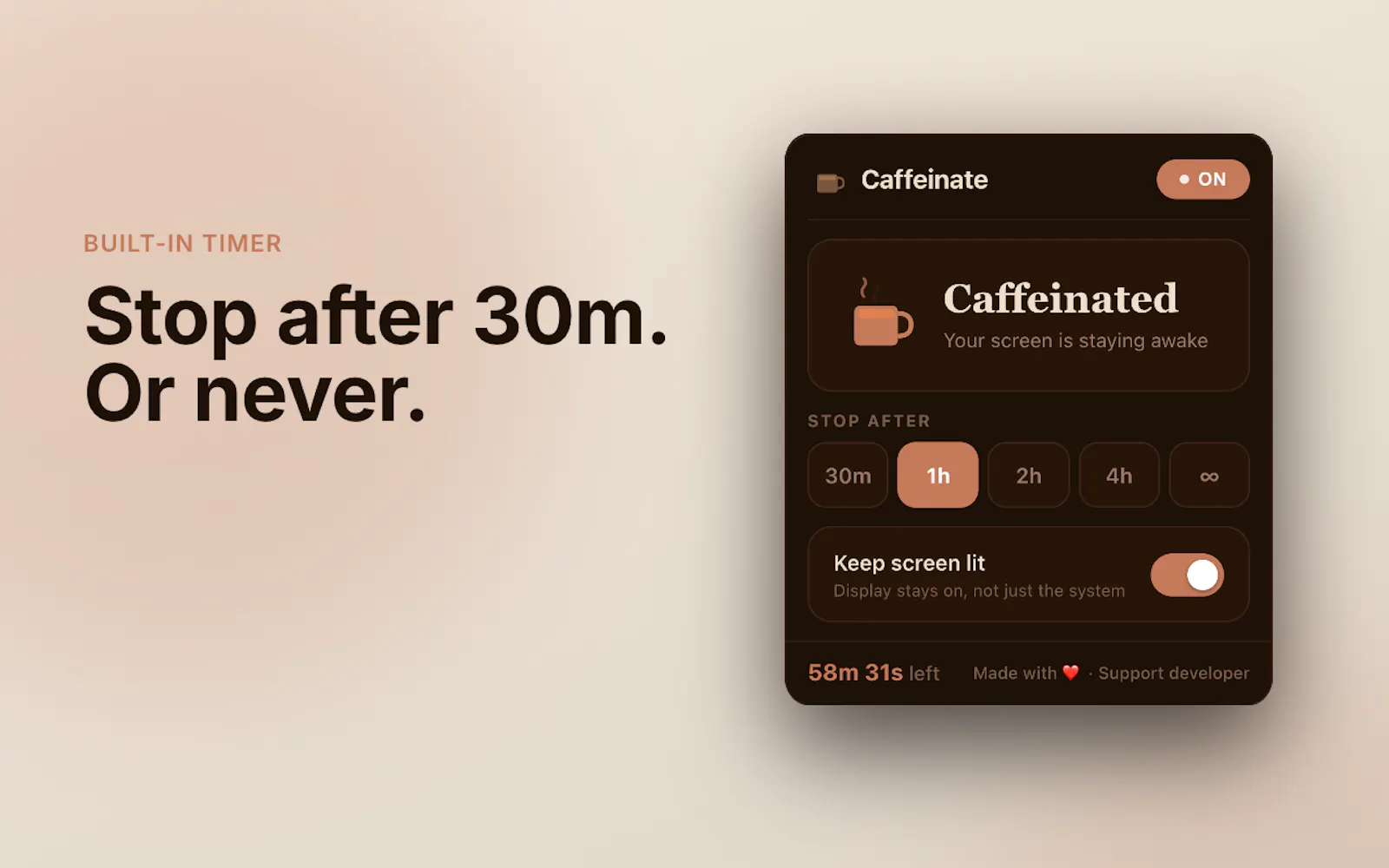 Caffeinate — Keep Screen Awake screenshot 4
