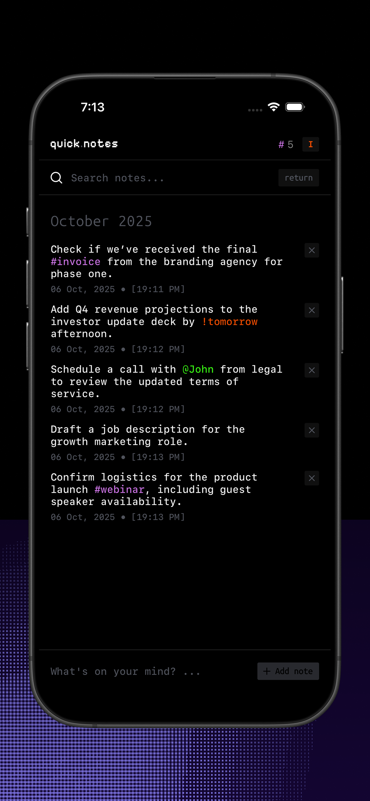 Quick Notes gallery image