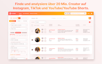 Influencer-Suchtool | influData gallery image