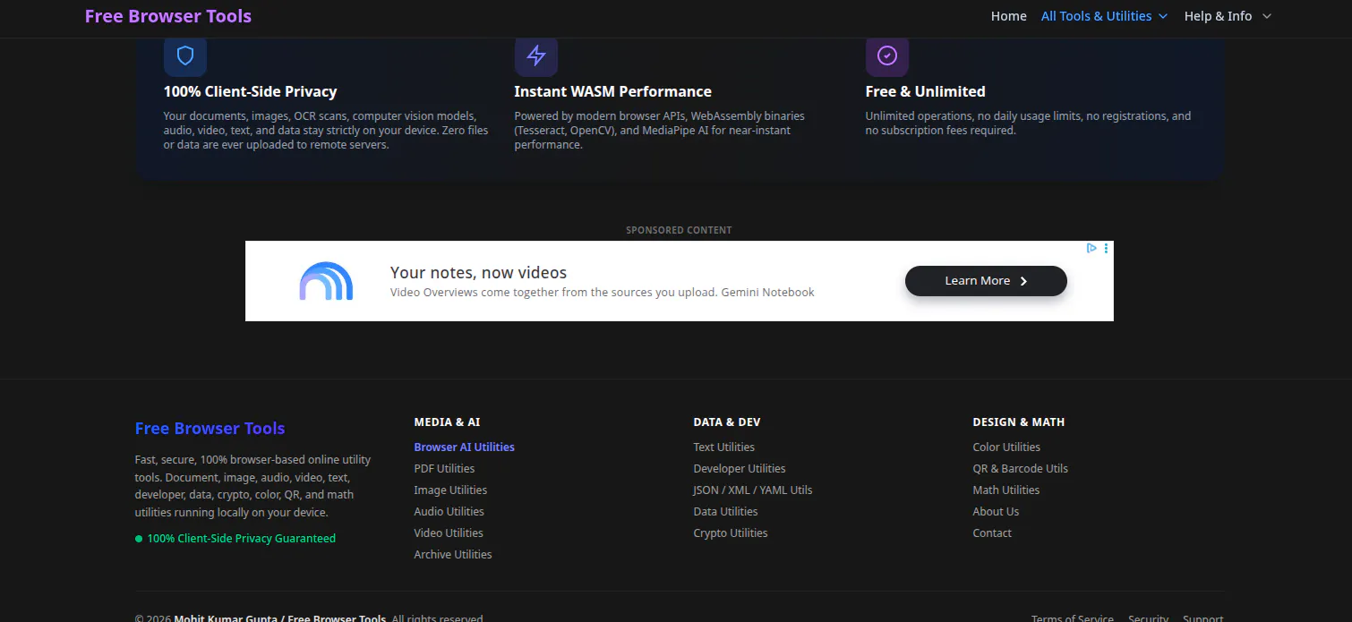 Free Browser Tools gallery image