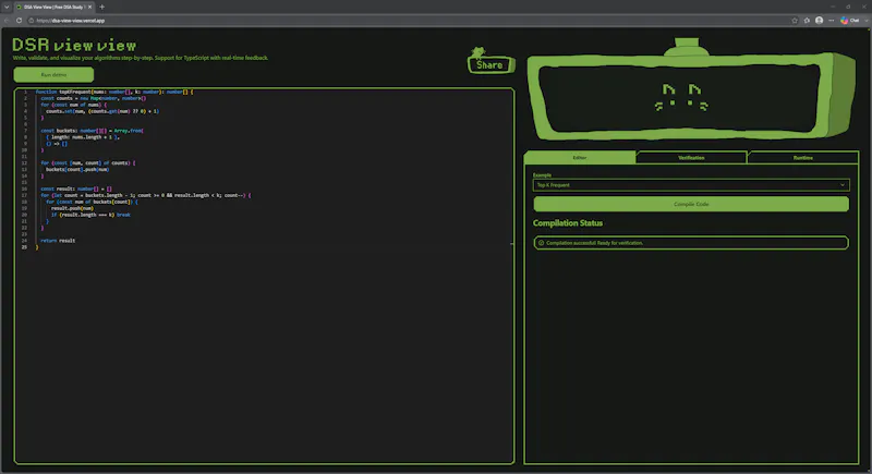 DSA View View screenshot 3