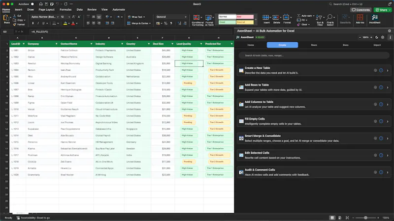 AxonSheet screenshot 3