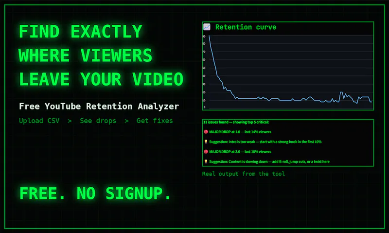  YouTube Retention Analyzer screenshot 2