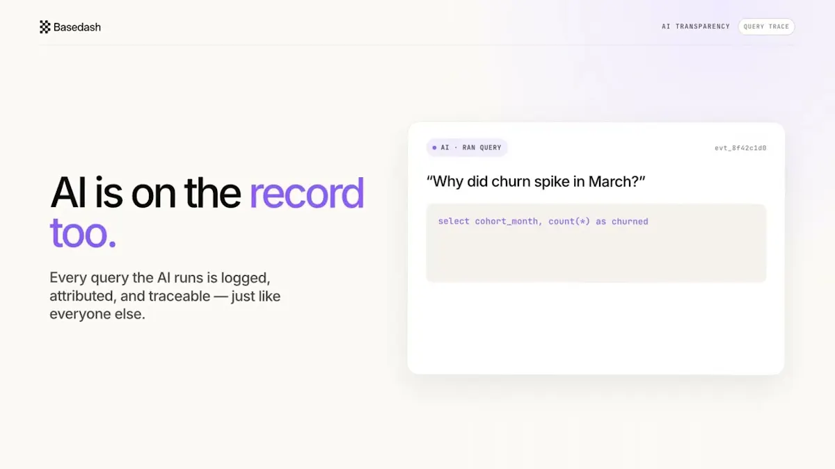 Basedash Audit Logs