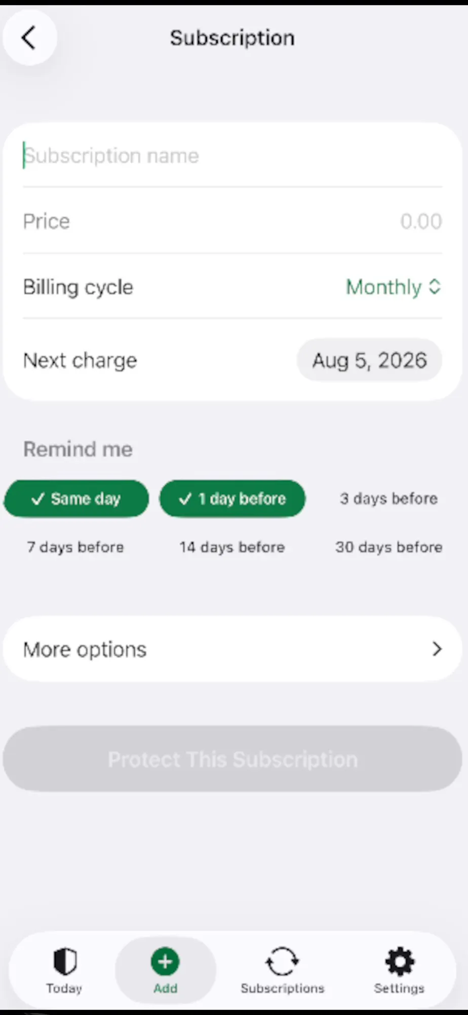 MoneyShield: Sub Tracker gallery image