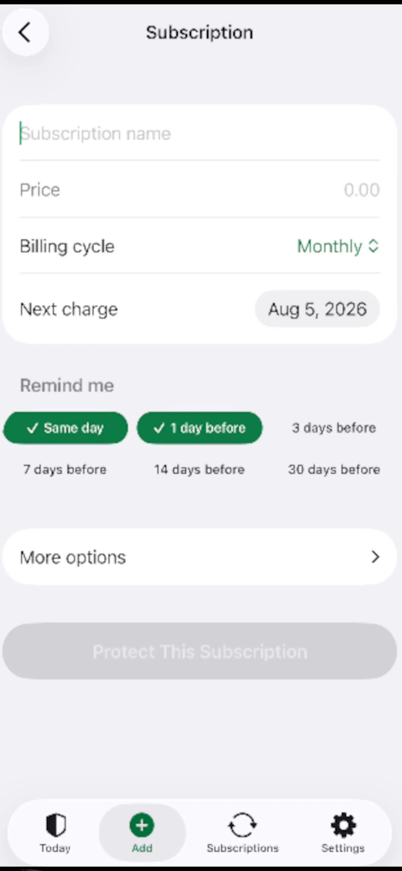 MoneyShield: Sub Tracker screenshot 2