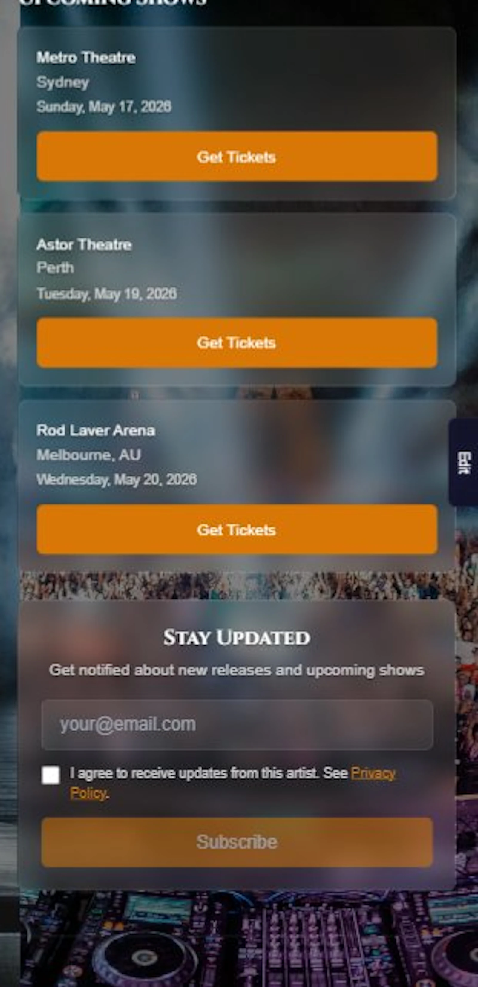 Gigpage screenshot 10