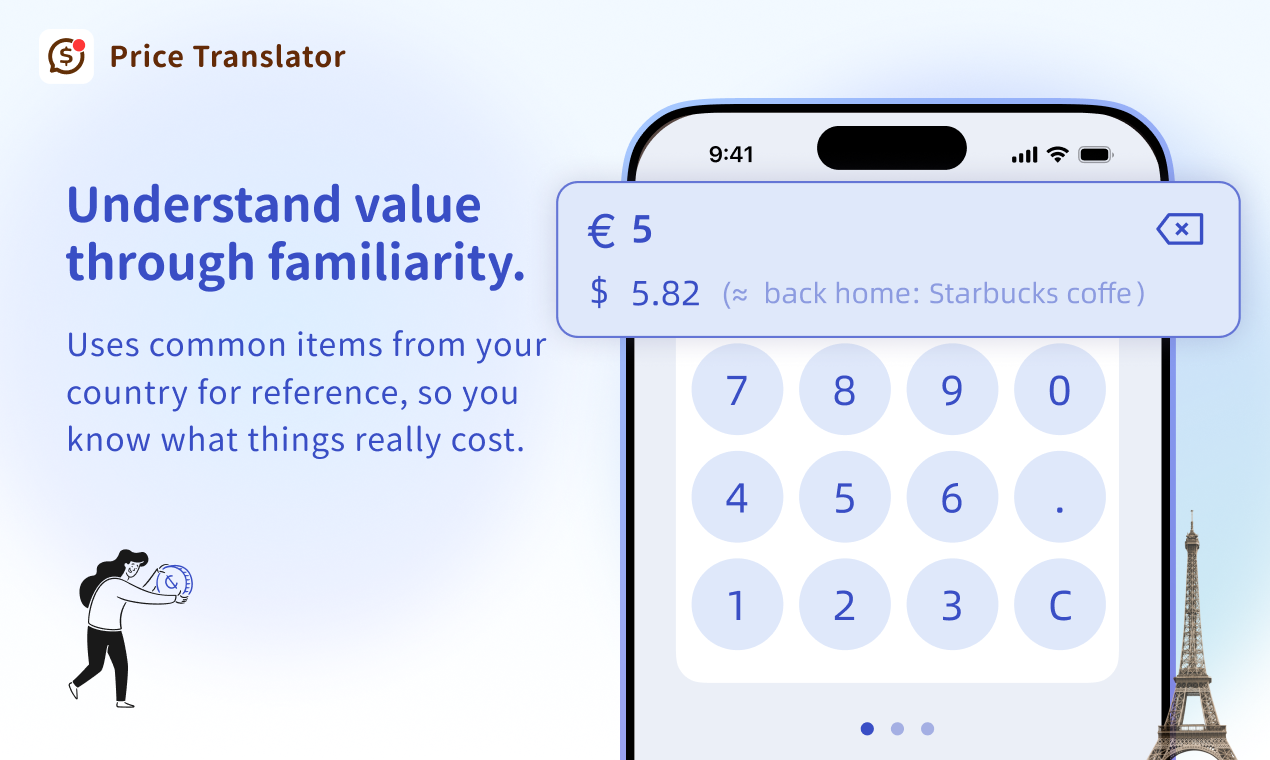Price Translator - Minimal exchange rate tool for travelers on your home screen media 3