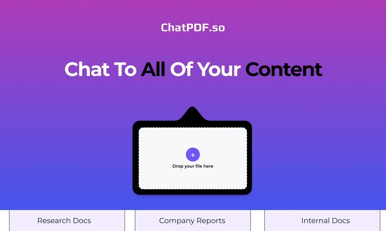 startuptile ChatPdf.so-Chat with your data using AI