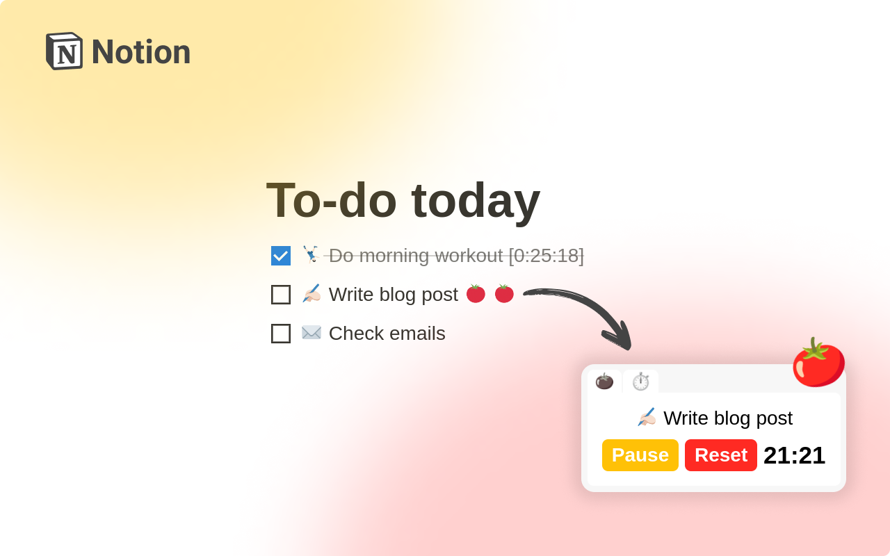 Média Pomodoro Timer pour la notion 1