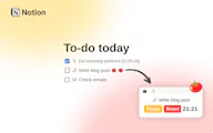 Pomodoro Timer for Notion