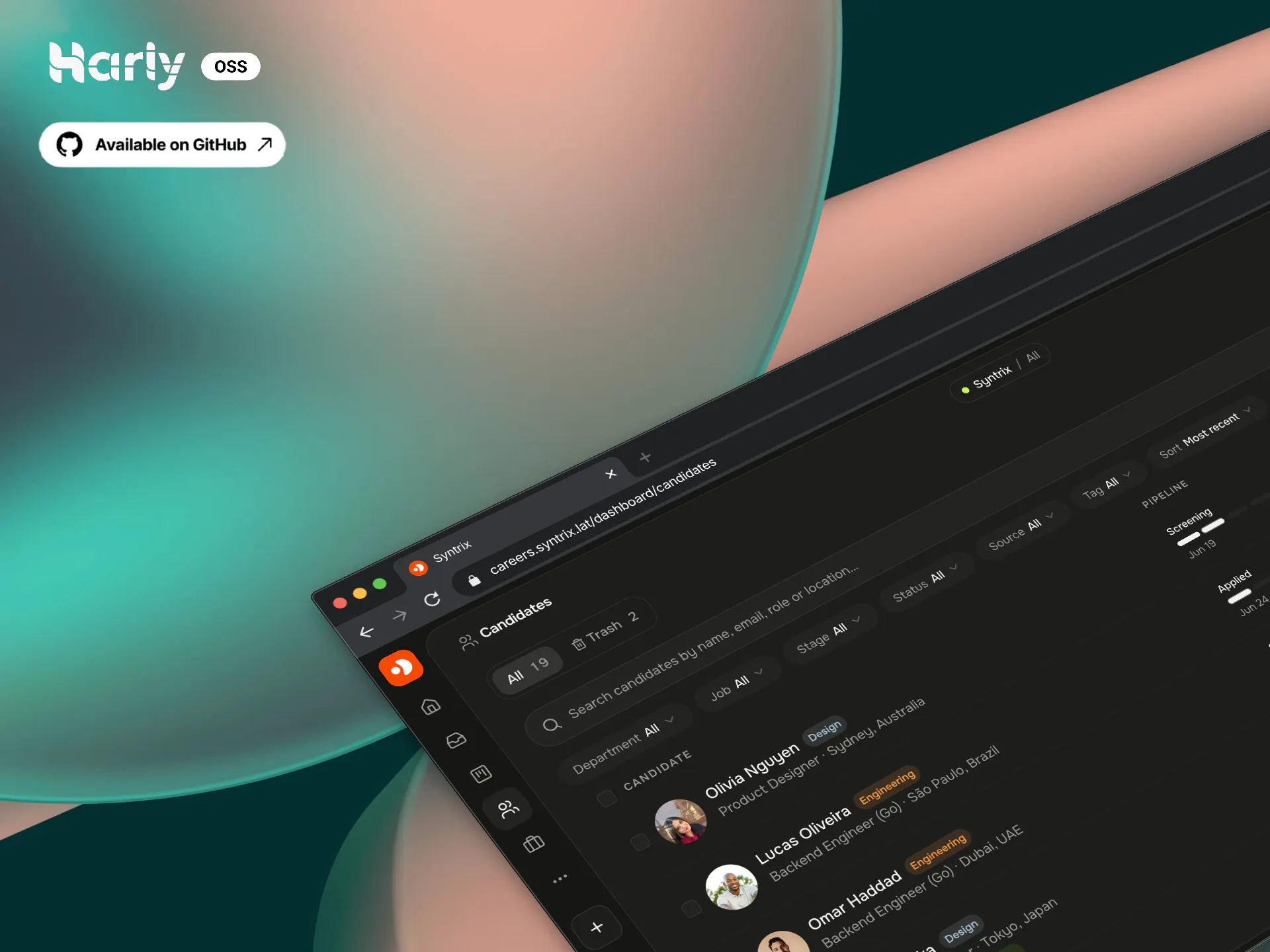 Harly screenshot 1
