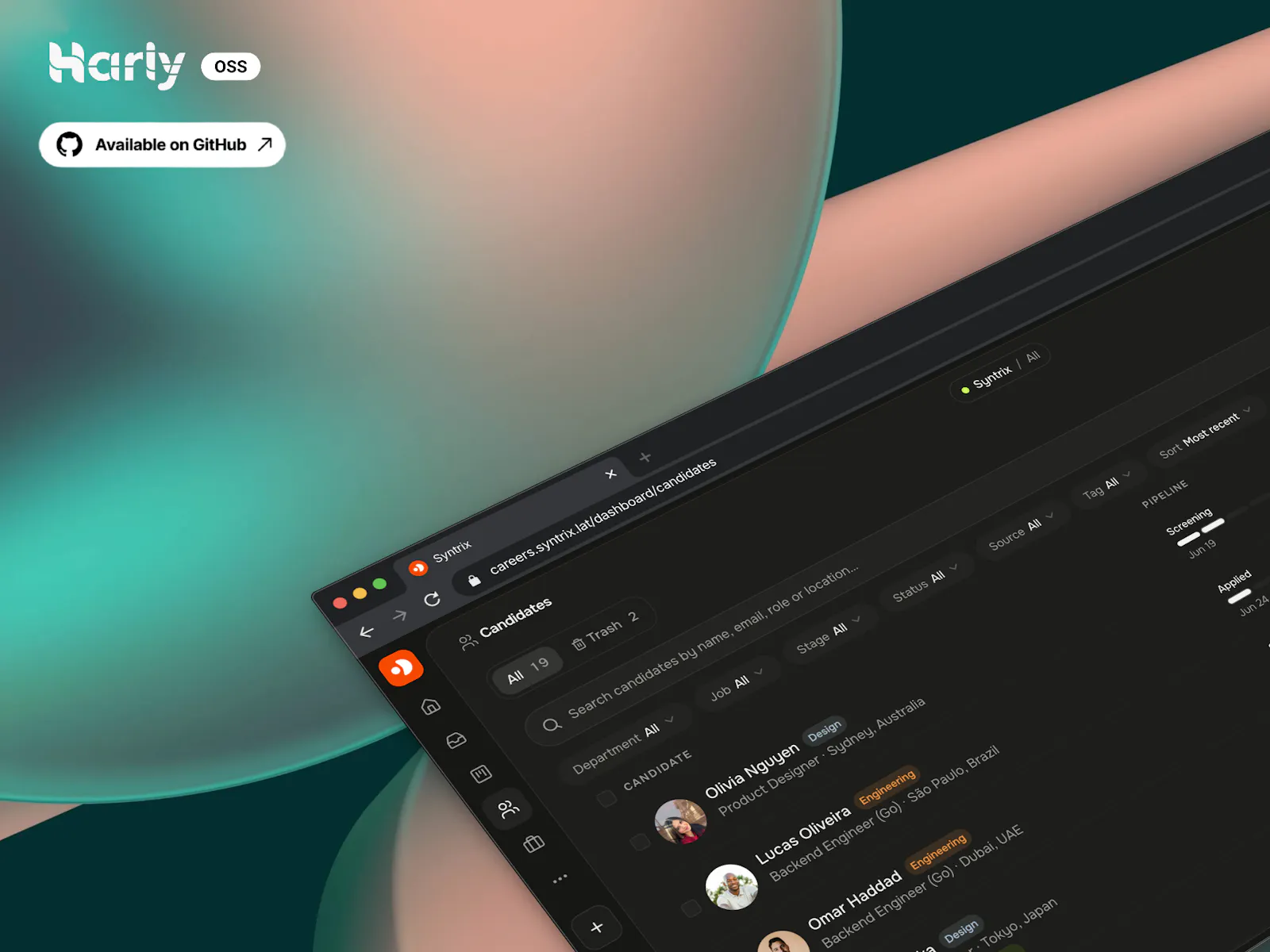 Harly screenshot 1
