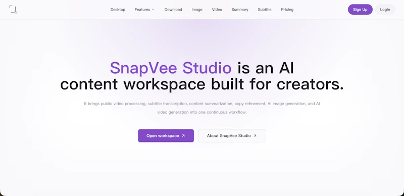SnapVee Studio screenshot 1