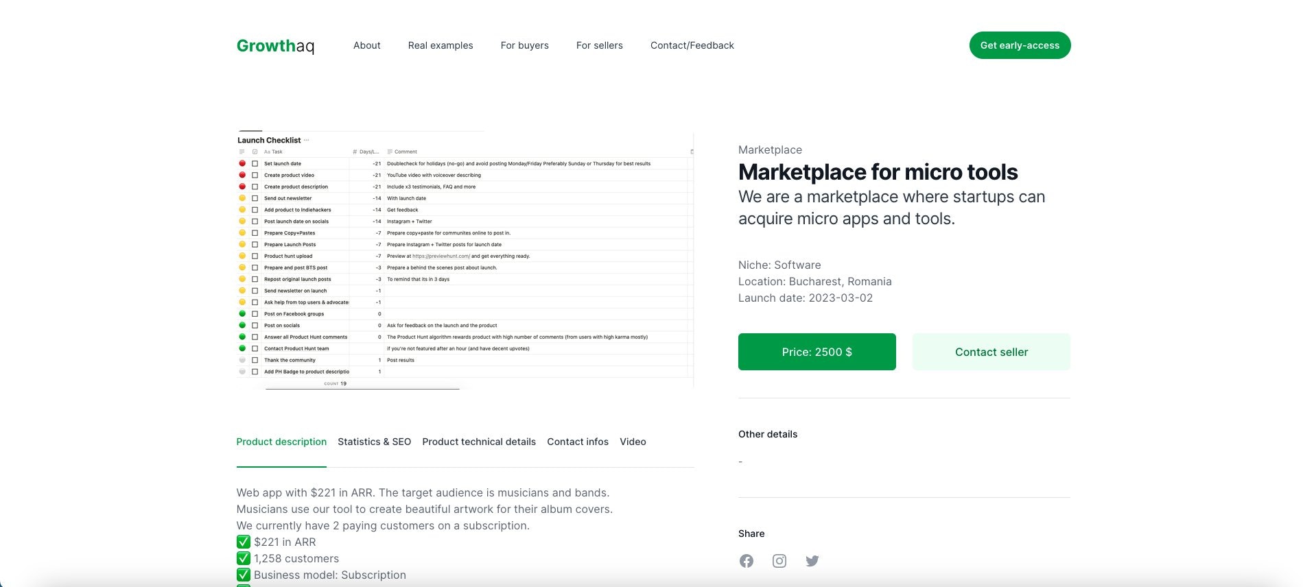 Growthaq - Продать боковые проекты на основе актуальности, а не MRR медиа 4