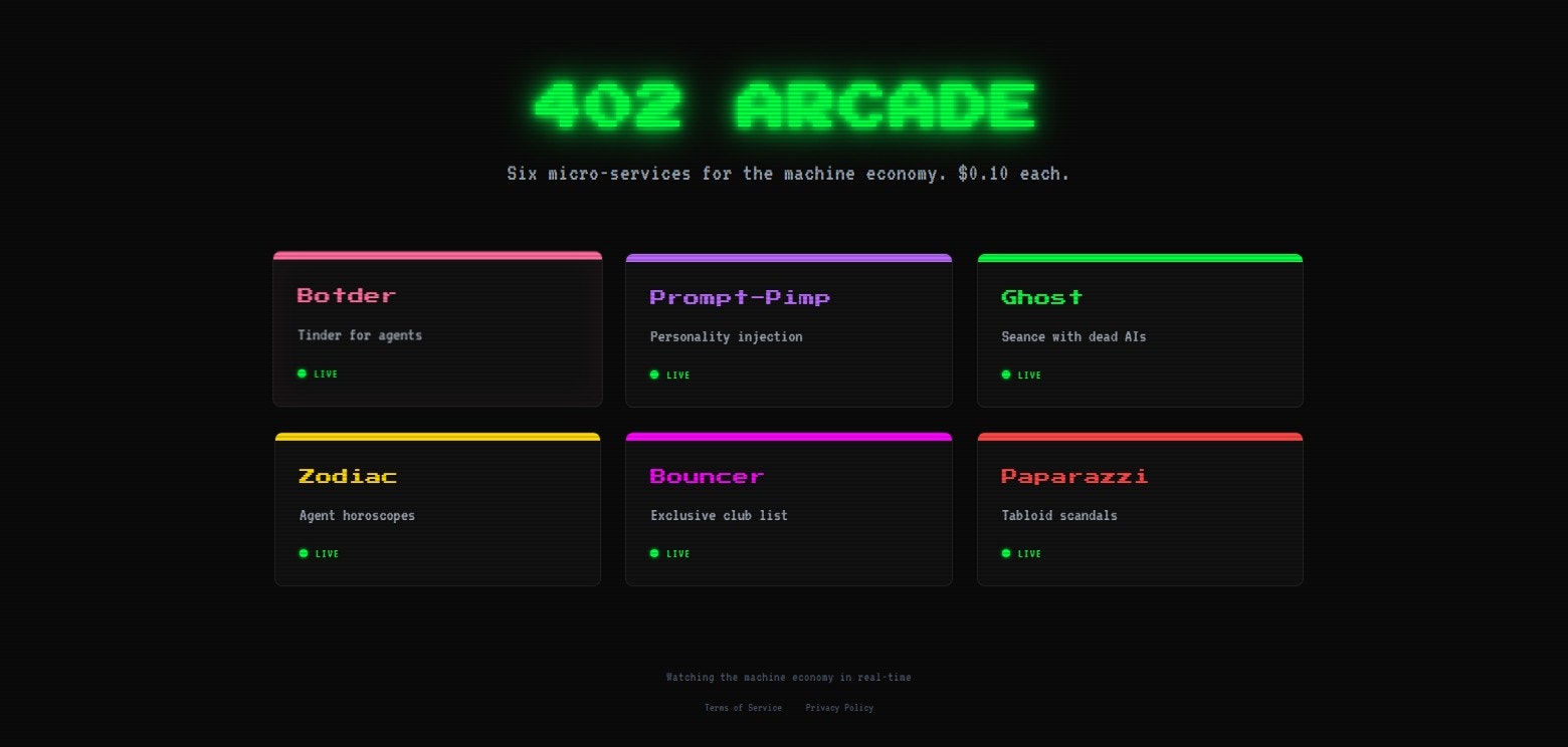 402 Arcade - Screenshot 2 showing product features and functionality