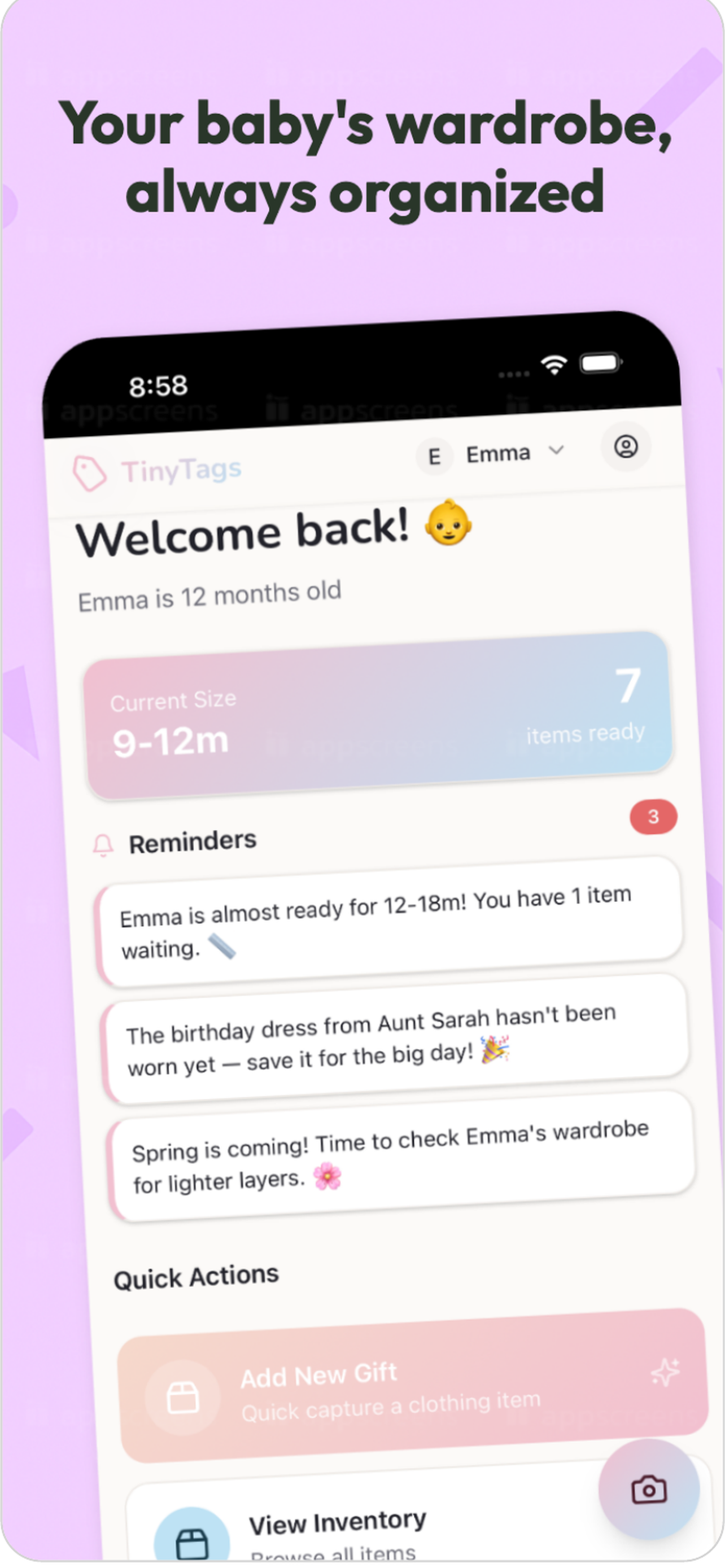 TinyTags: Baby Clothing Gift Tracker gallery image