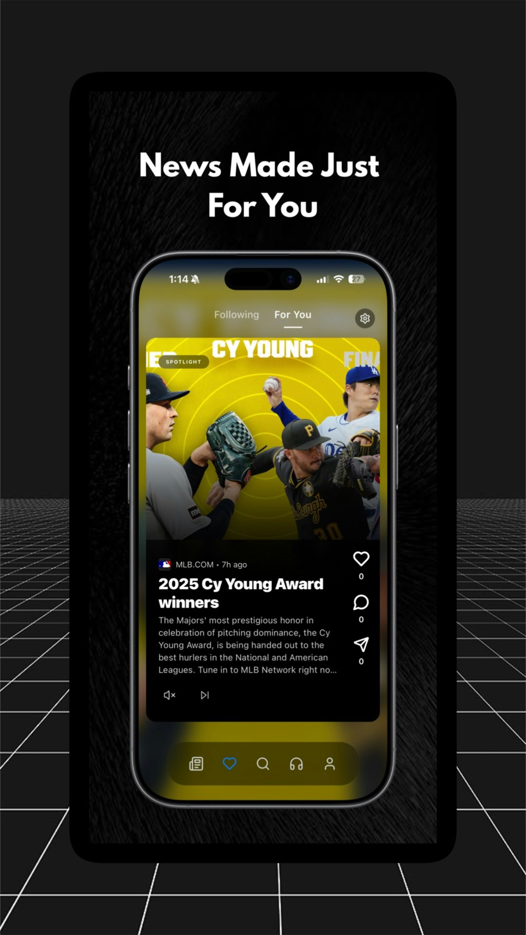 Showcase - A Social News App - Screenshot 2 showing product features and functionality