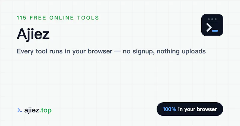 AJIEZ — Free Online Tools screenshot 1