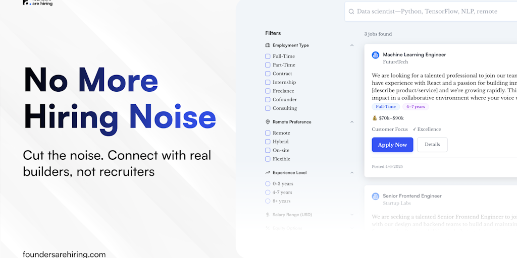 FoundersAreHiring