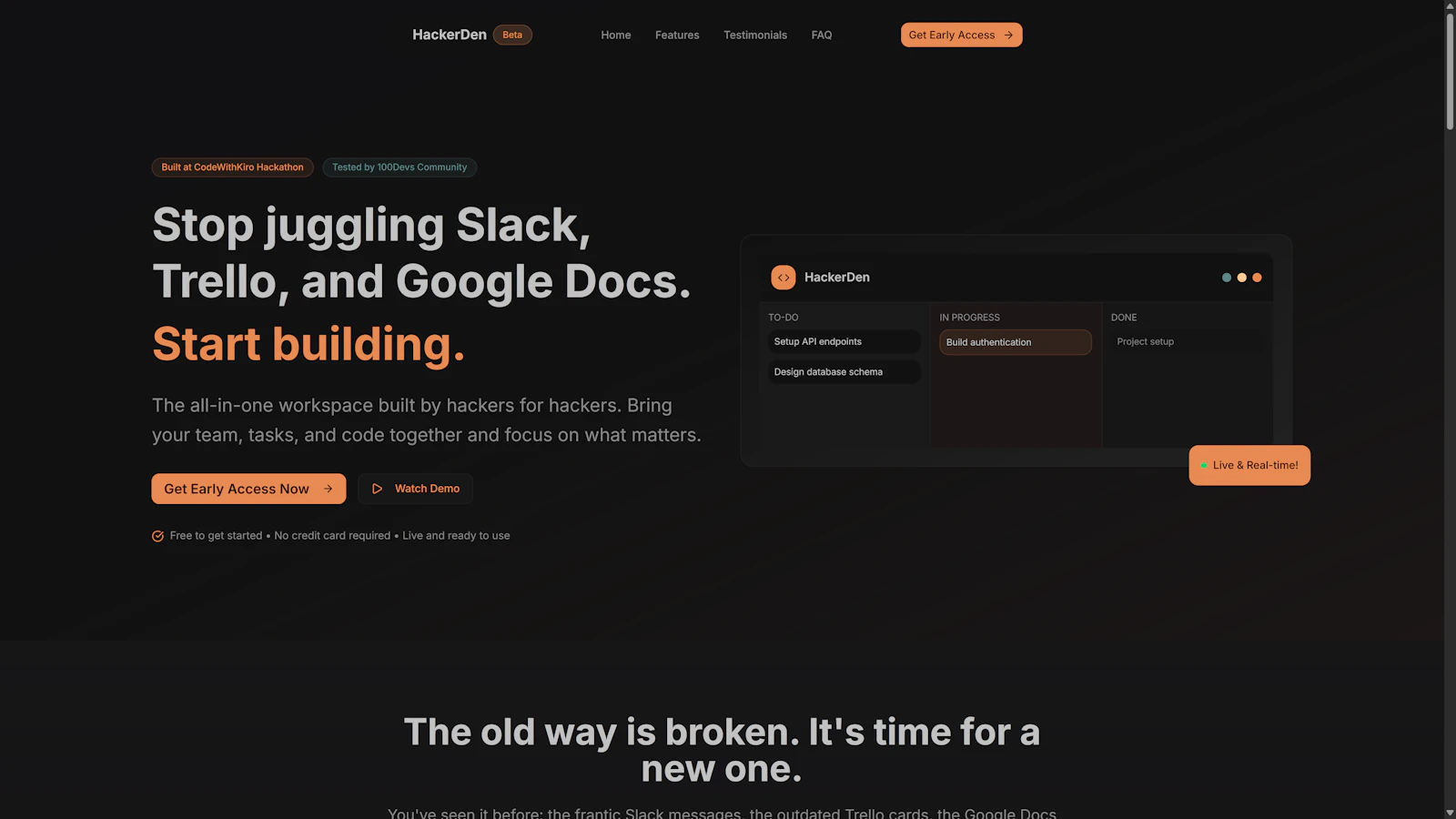 hackerDen screenshot 2