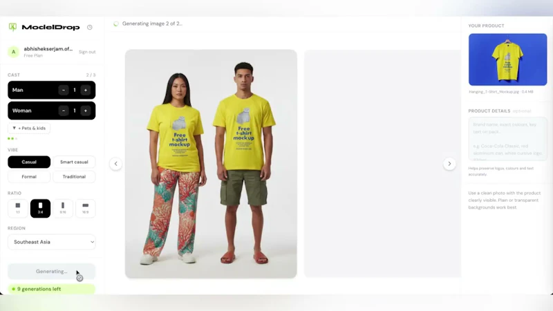 Model Drop screenshot 1 (video preview)