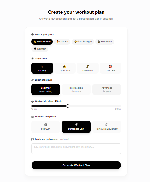 GetFitAI gallery image