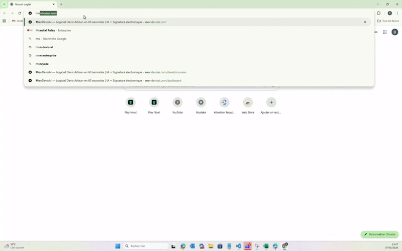 MonDevisAI screenshot 1 (video preview)