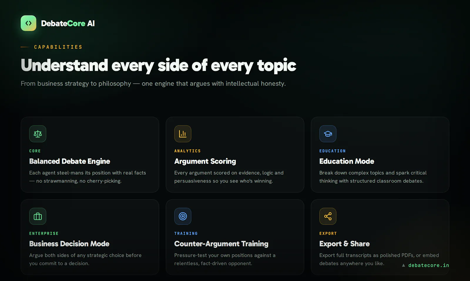 Debate Core screenshot 3