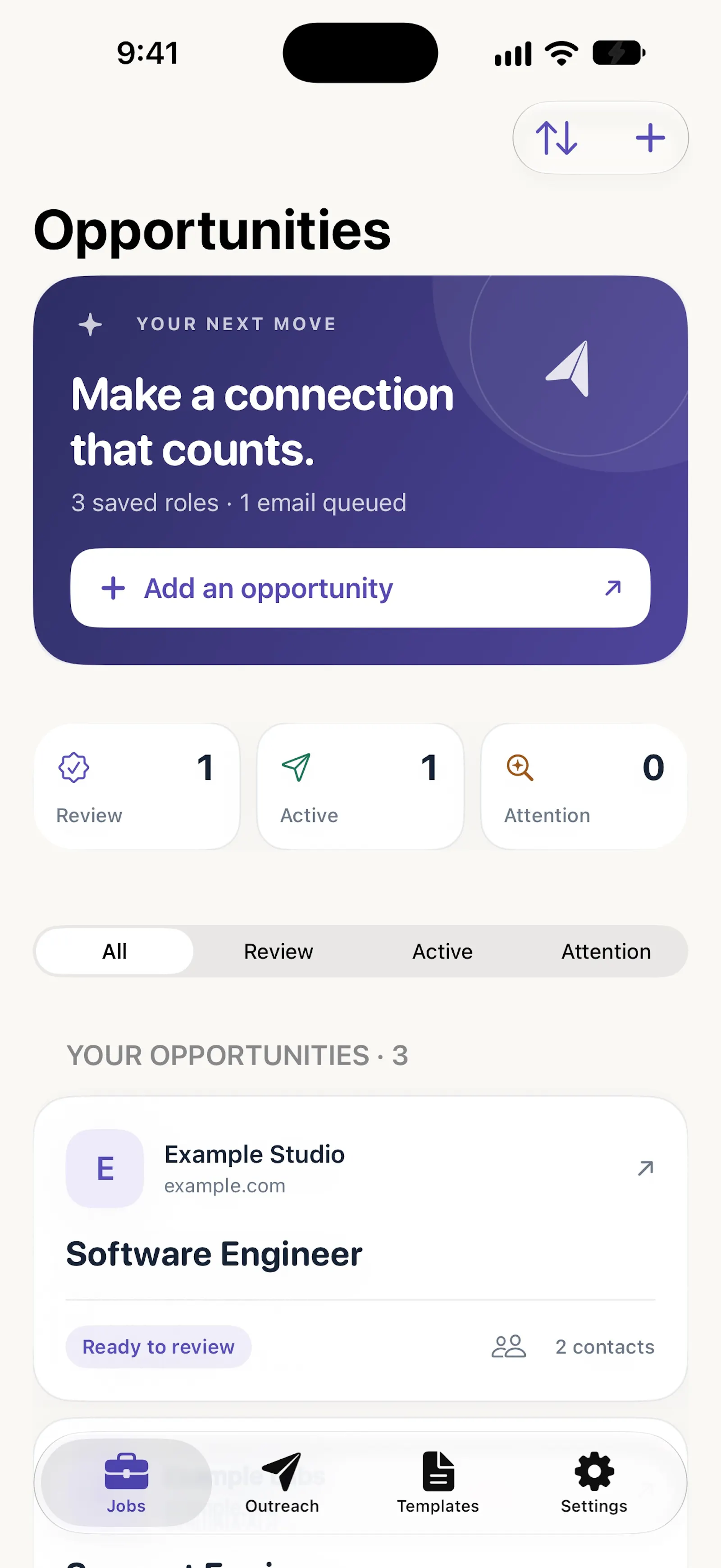 Relay — Job Outreach screenshot 1