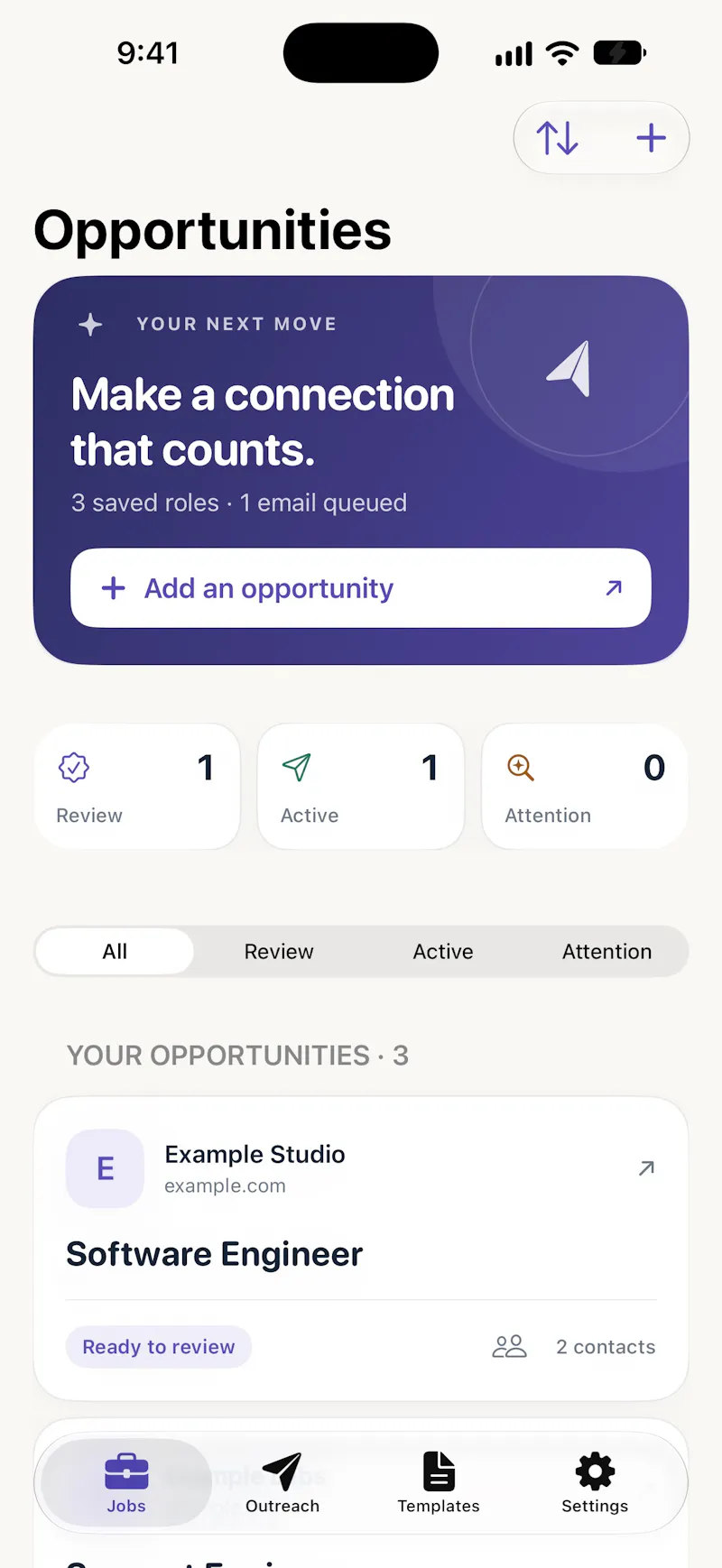 Relay — Job Outreach screenshot 1