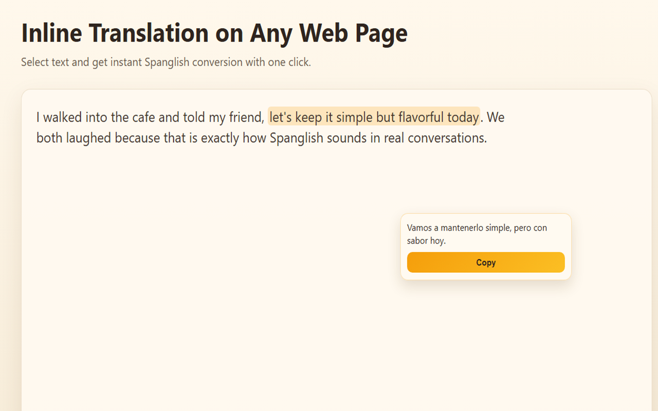 Spanglish Translator gallery image
