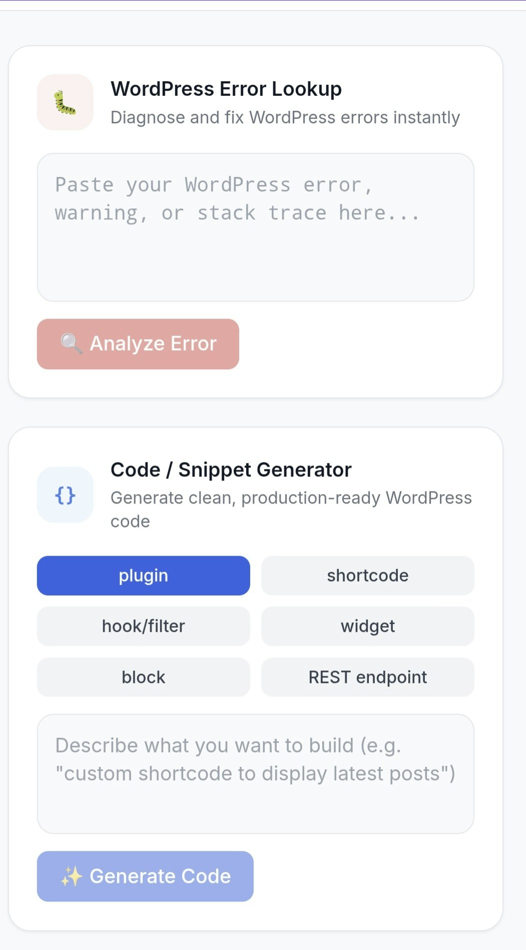 WPAssist AI gallery image