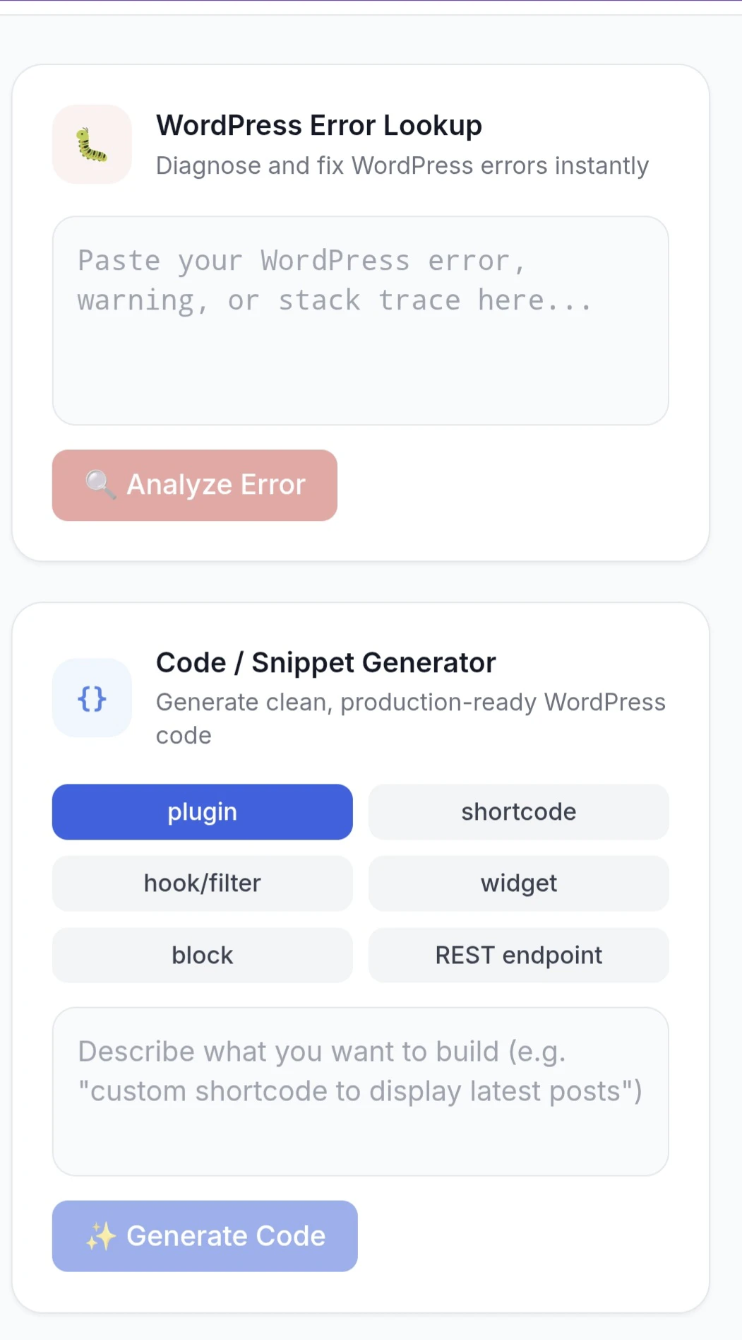 WPAssist AI screenshot 1