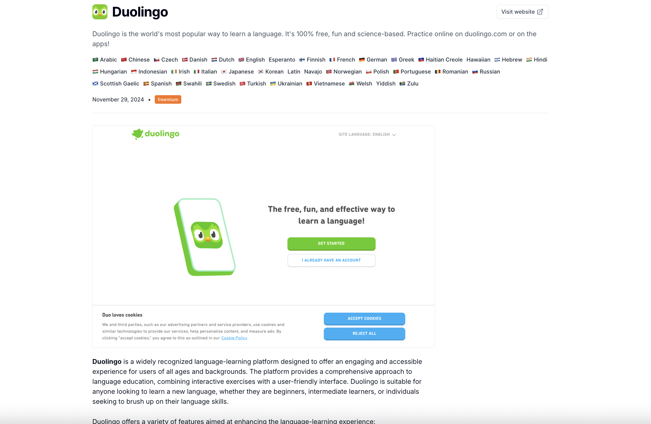 Média Répertoire des outils linguistiques - Découvrez les meilleurs outils d'apprentissage des langues pour toute langue. 2