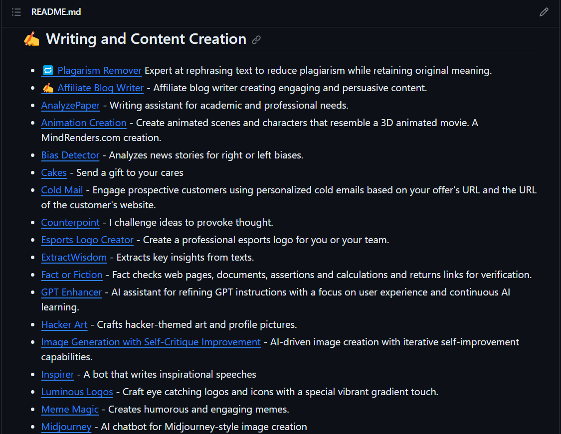 Awesome-GPT-Store gallery image