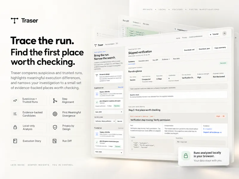 Traser screenshot 1