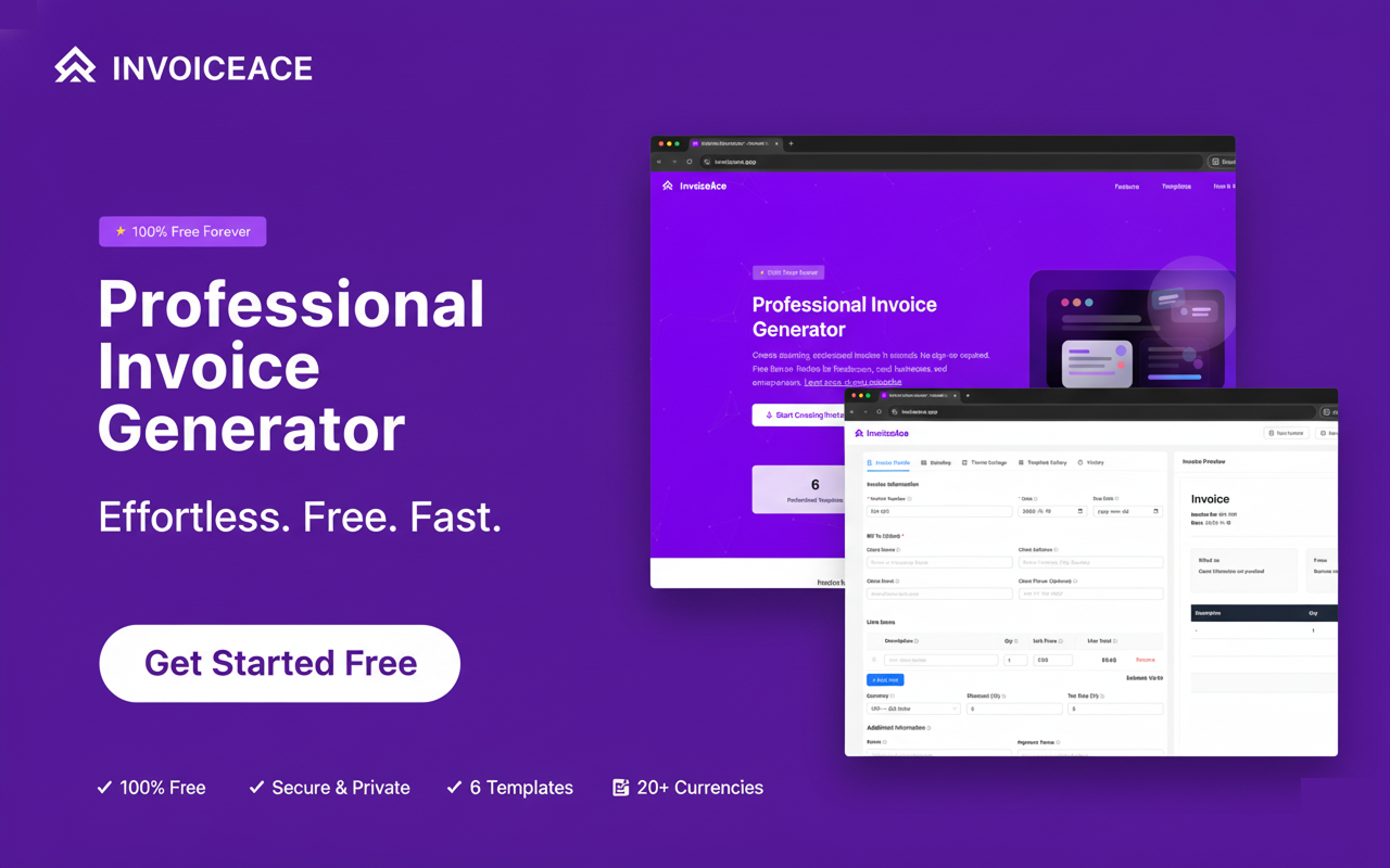 InvoiceAce - Main product screenshot demonstrating key features and user interface