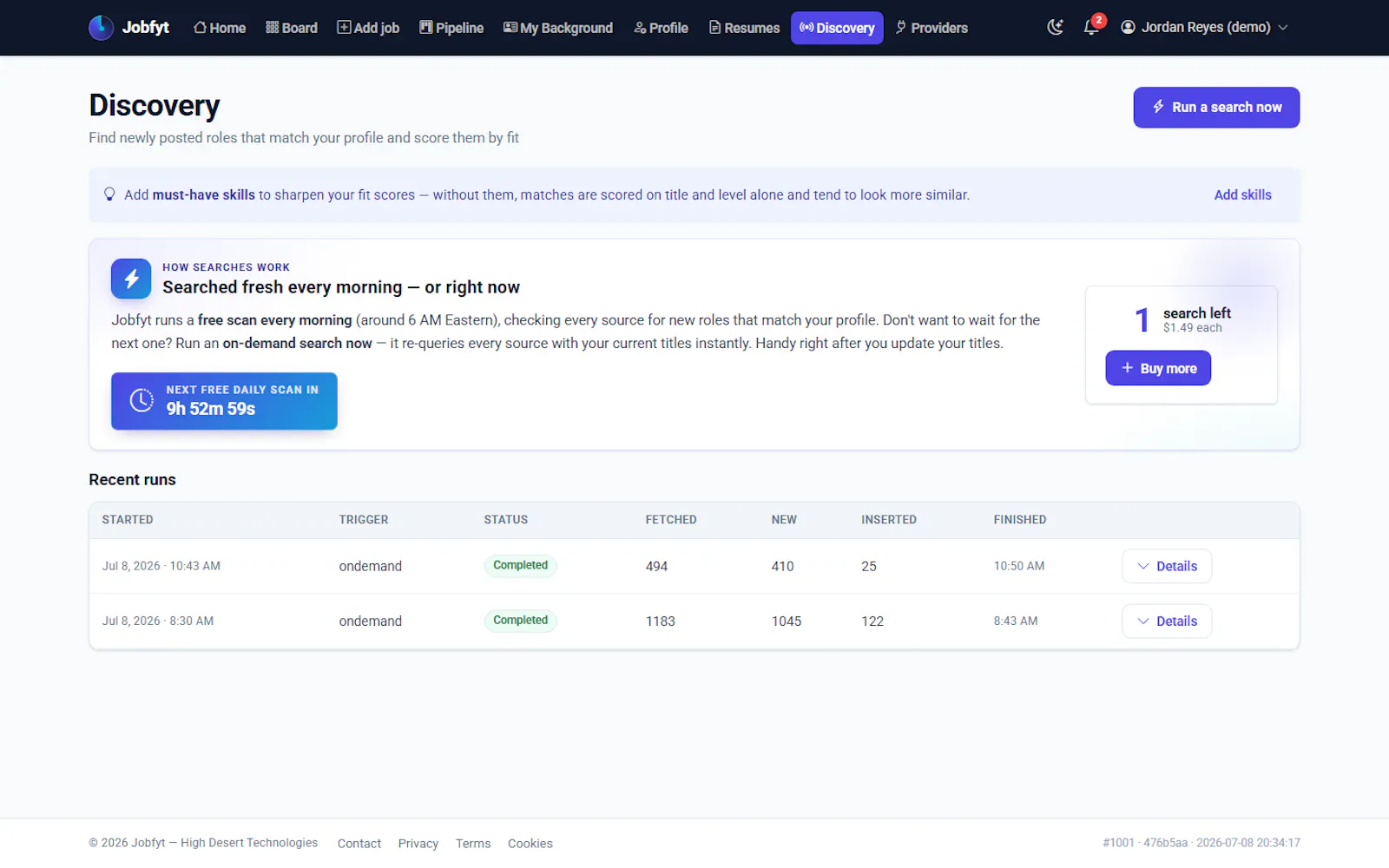 Jobfyt screenshot 2