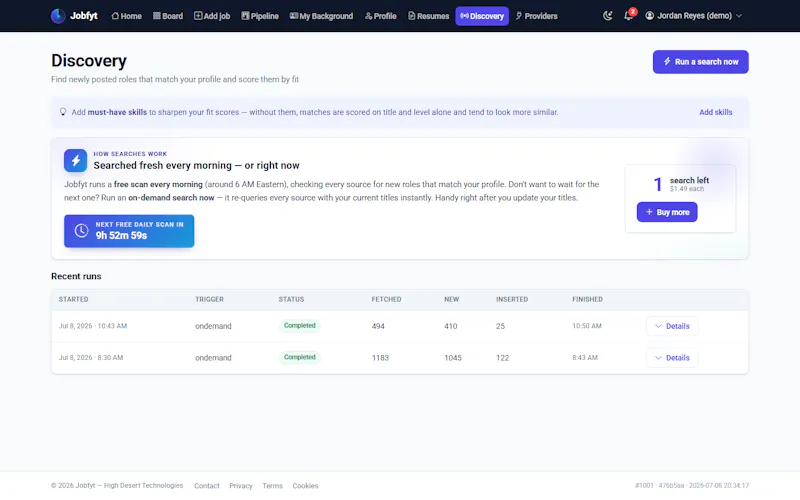 Jobfyt screenshot 2