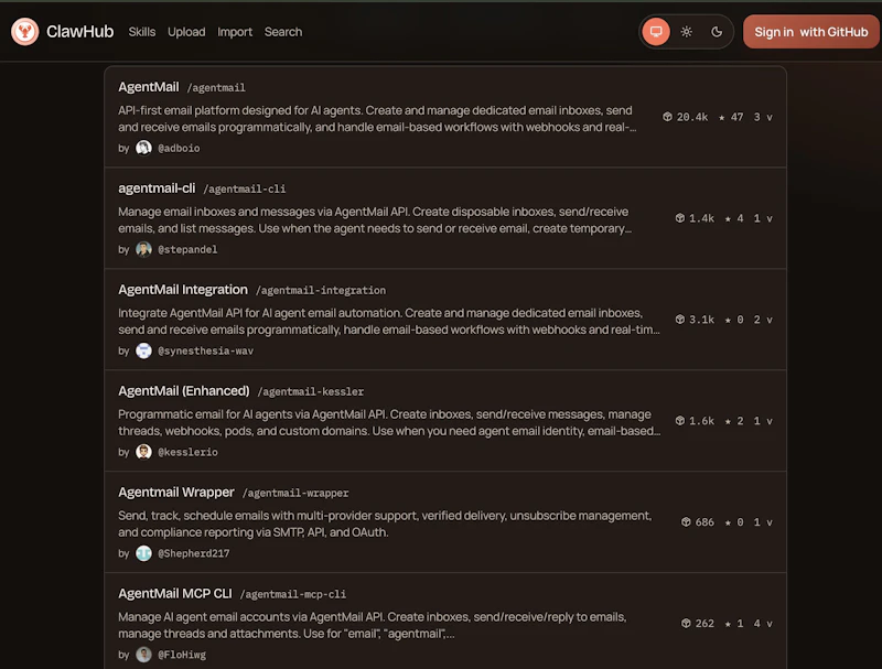 ClawHub screenshot 5